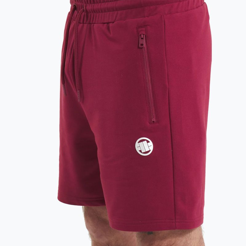 Pantaloni scurți pentru bărbați Pitbull Nugget burgundy 4