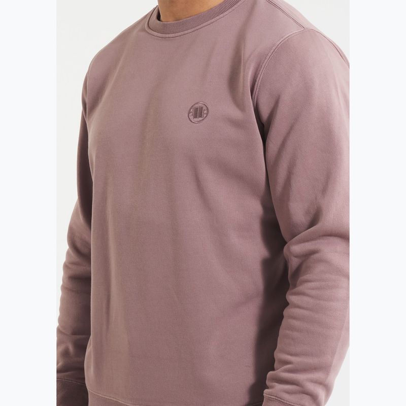 Bluză pentru bărbați Pitbull Lancaster 2 Crewneck Sweatshirt washed burgundy 4