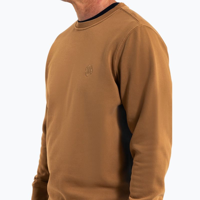 Bluză pentru bărbați Pitbull Lancaster 2 Crewneck Sweatshirt honey yellow 4