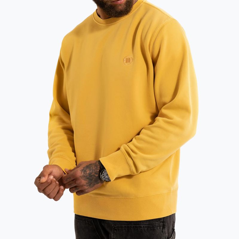 Bluză pentru bărbați Pitbull Lancaster 2 Crewneck Sweatshirt washed yellow 4