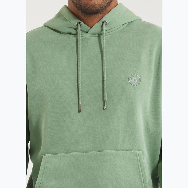 Hanorac pentru bărbați Pitbull Lancaster 2 Hooded Sweatshirt washed green 3