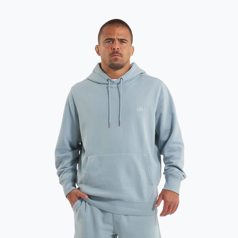 Hanorac pentru bărbați Pitbull Lancaster 2 Hooded Sweatshirt washed blue
