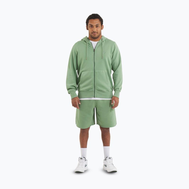 Hanorac pentru bărbați Pitbull Lancaster 2 Hooded Zip Sweatshirt washed green 2