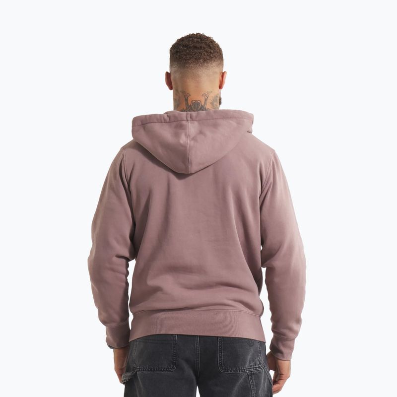 Hanorac pentru bărbați Pitbull Lancaster 2 Hooded Zip Sweatshirt washed burgundy 3