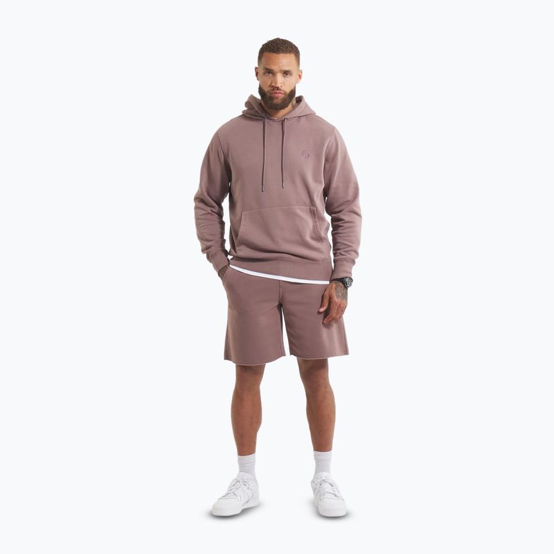 Pantaloni scurți pentru bărbați Pitbull Lancaster 2 washed burgundy 2
