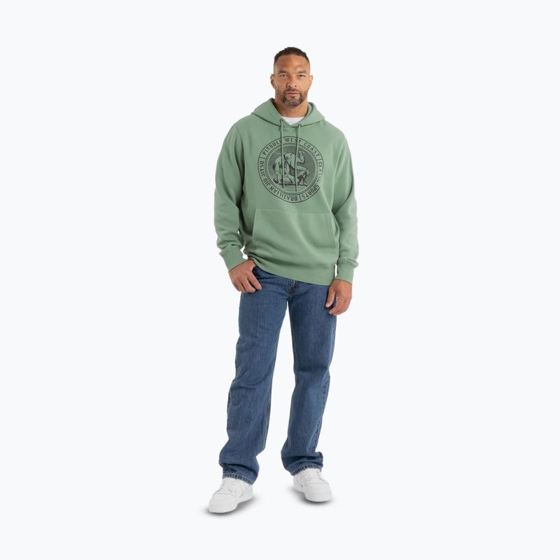 Hanorac pentru bărbați Pitbull Vintage Bjj Hooded Sweatshirt washed green 2