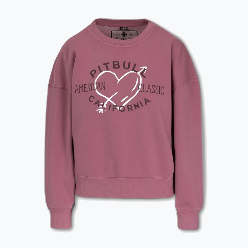 Bluză pentru femei Pitbull Manzanita Heart Crewneck Sweatshirt pink 6
