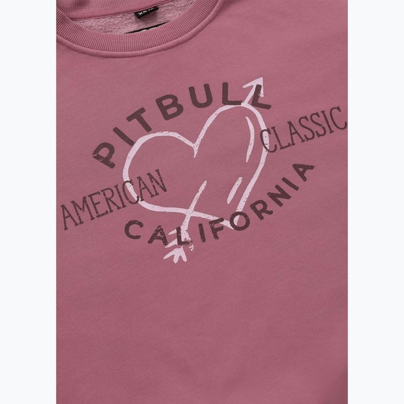 Bluză pentru femei Pitbull Manzanita Heart Crewneck Sweatshirt pink 9