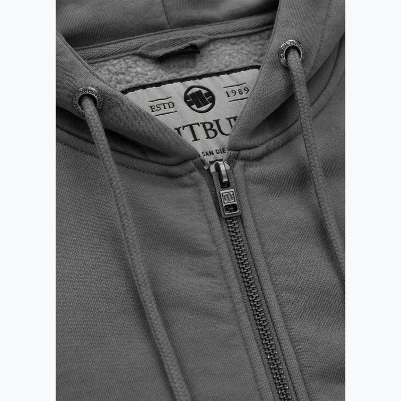 Hanorac pentru femei  Pitbull Manzanita Heart Hooded Zip Sweatshirt washed grey 6