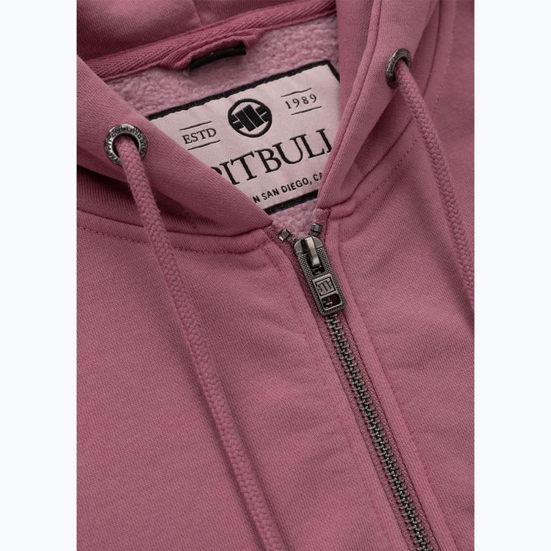 Hanorac pentru femei Pitbull Manzanita Heart Hooded Zip Sweatshirt pink 7