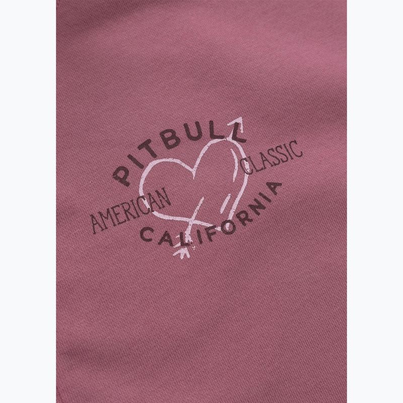 Hanorac pentru femei Pitbull Manzanita Heart Hooded Zip Sweatshirt pink 9