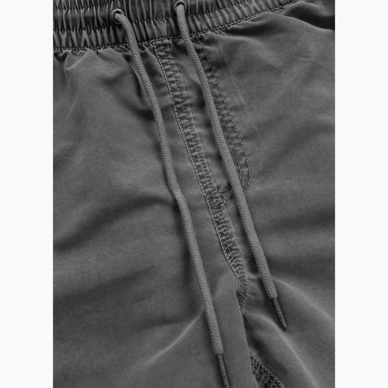 Pantaloni scurți de baie Pitbull Balfour pentru bărbați, grafit închis 4