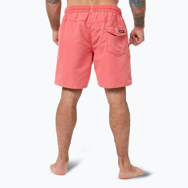 Pantaloni scurți de baie pentru bărbați Pitbull Balfour roșu aprins 3