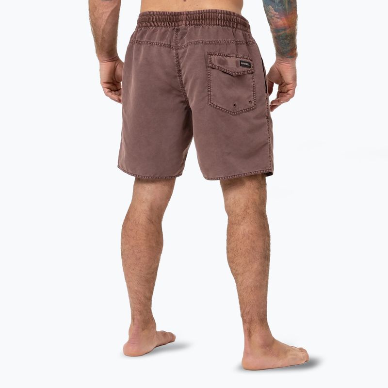 Pantaloni scurți de baie pentru bărbați Pitbull Balfour dusty burgundy 3