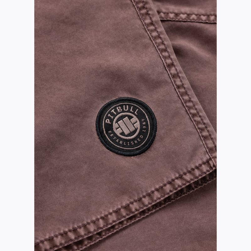 Pantaloni scurți de baie pentru bărbați Pitbull Balfour dusty burgundy 6