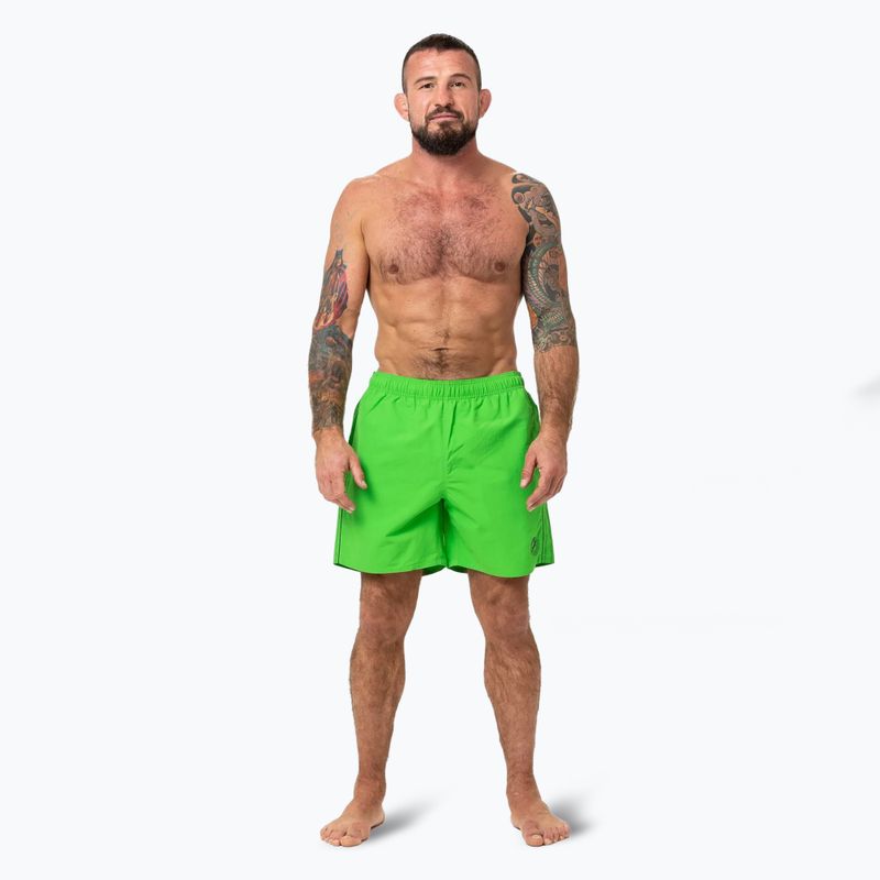 Pantaloni scurți de baie pentru bărbați Pitbull Crownhill fluo green 2