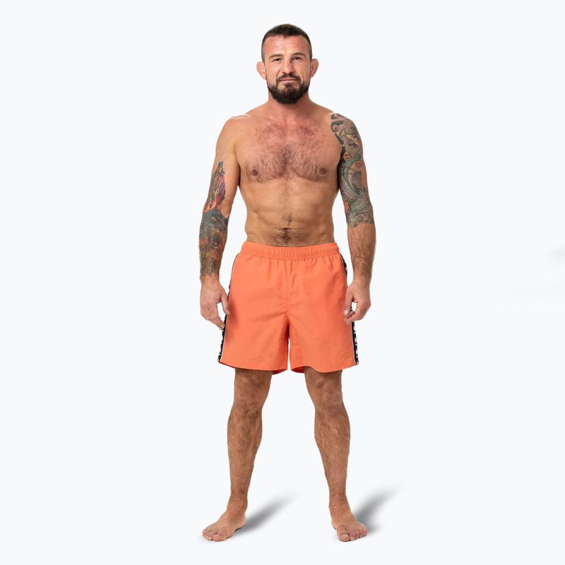 Pantaloni scurți de baie pentru bărbați Pitbull Blackmore bright salmon 2