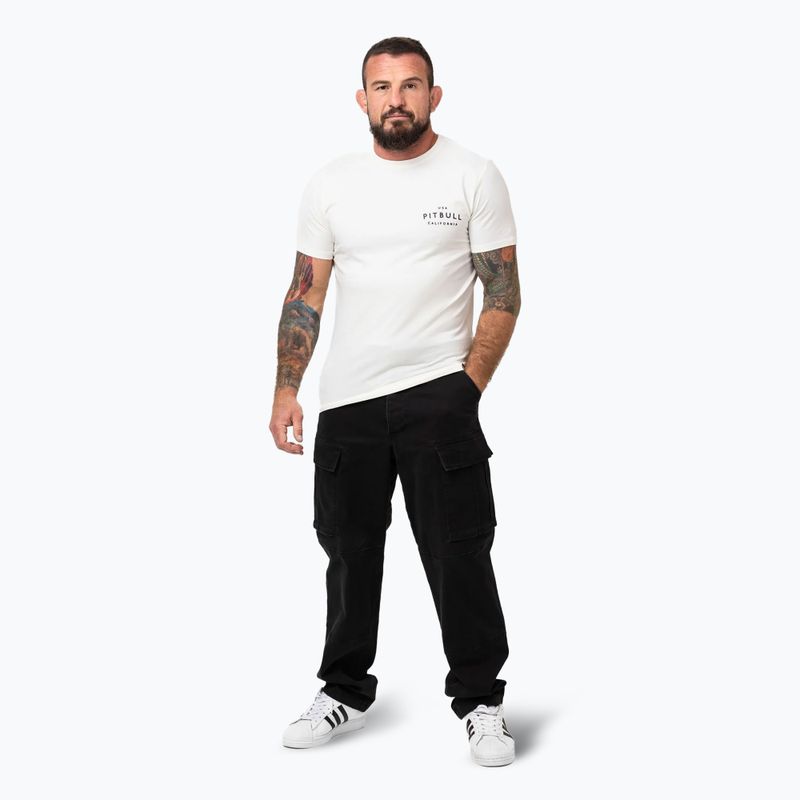 Tricou pentru bărbați Pitbull USA CAL off white 2