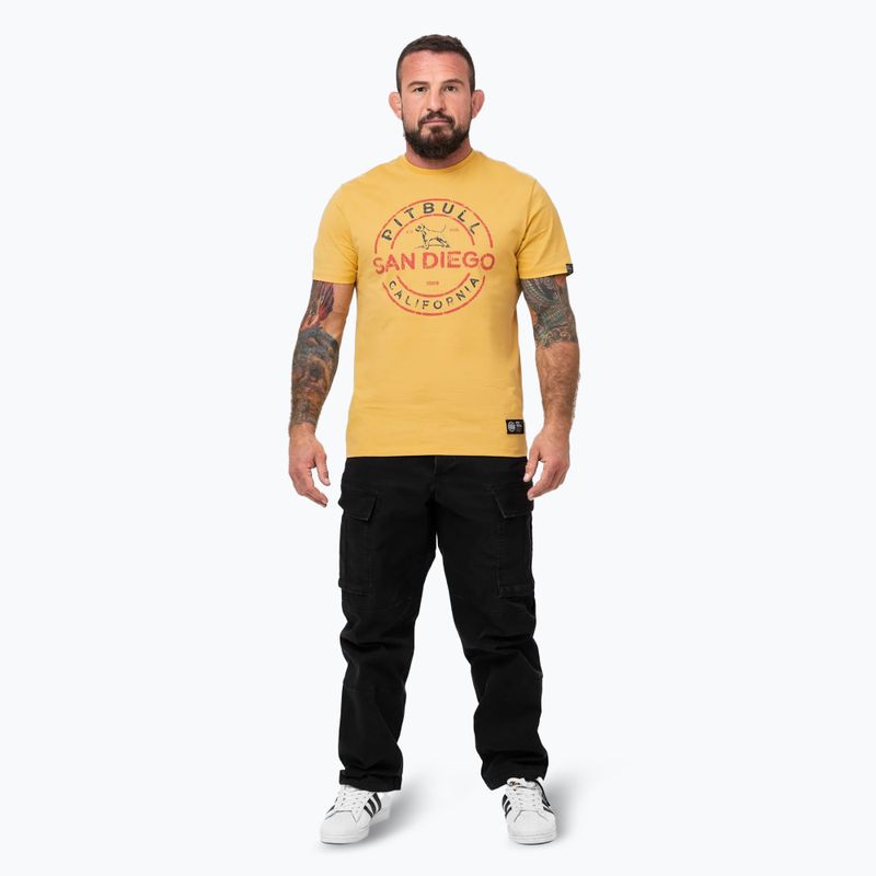 Tricou pentru bărbați Pitbull San Diego Ins. pale yellow 2