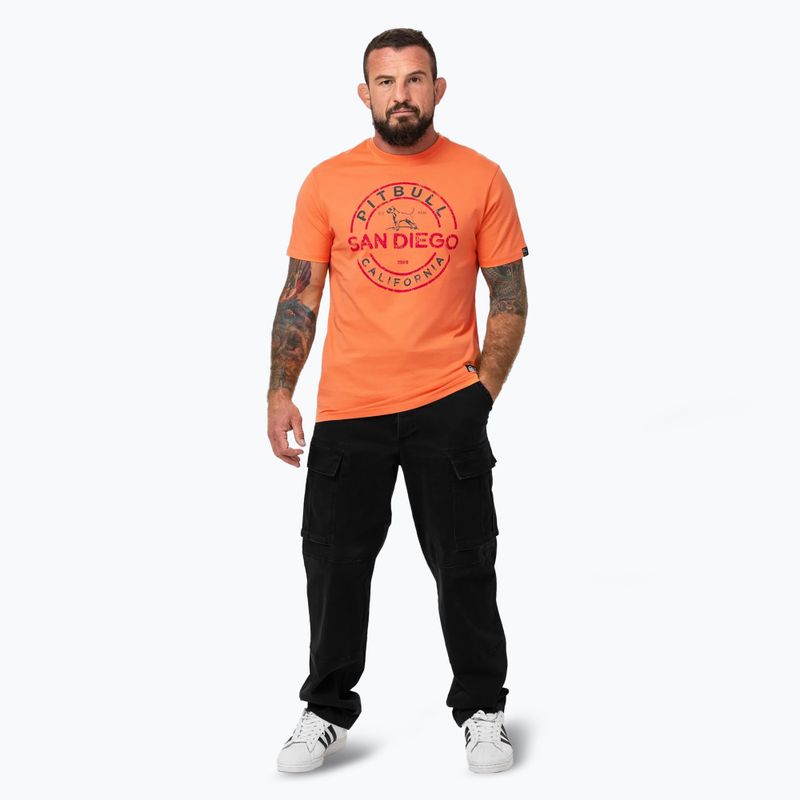 Tricou pentru bărbați Pitbull San Diego Ins. fluo orange 2