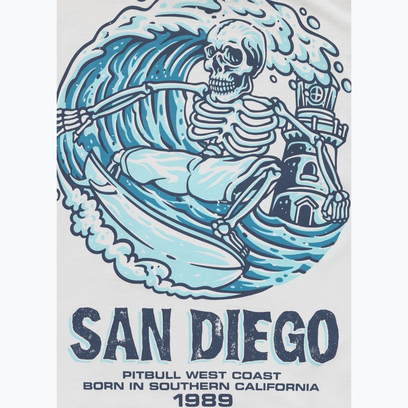 Tricou pentru bărbați Pitbull Skull Surf white/blue 5