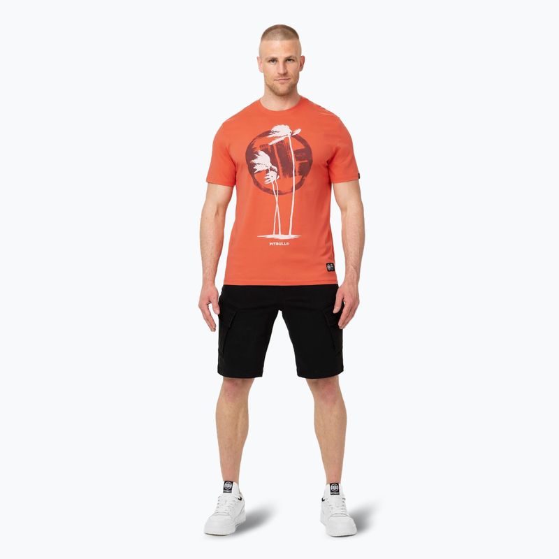 Tricou pentru bărbați Pitbull Palms bright salmon 2