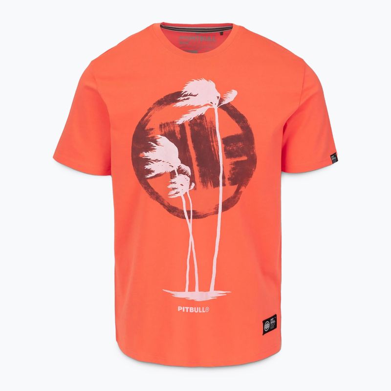 Tricou pentru bărbați Pitbull Palms bright salmon 4
