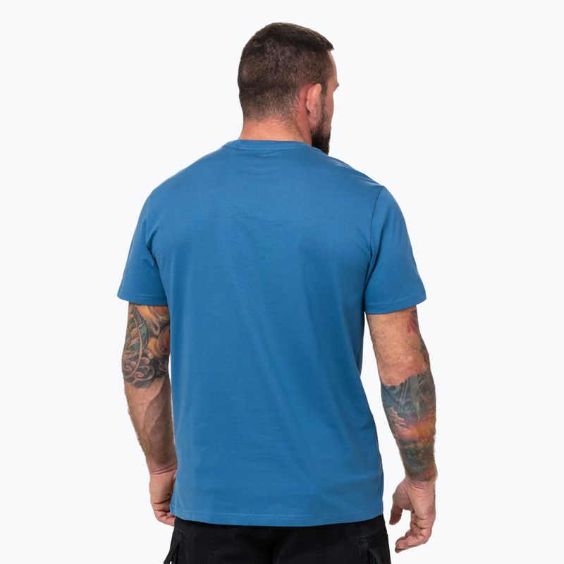 Tricou pentru bărbați Pitbull Logo Palms shade blue 3