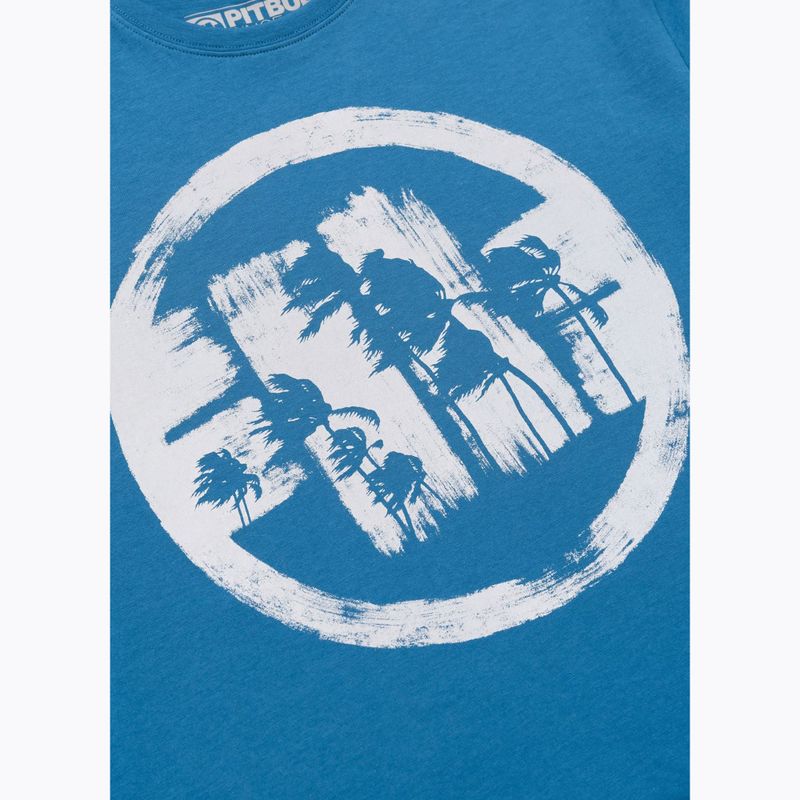 Tricou pentru bărbați Pitbull Logo Palms shade blue 7