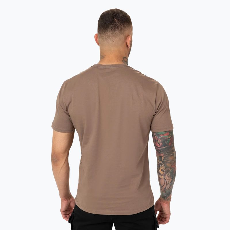 Tricou pentru bărbați Pitbull Logo Palms brown savana 3
