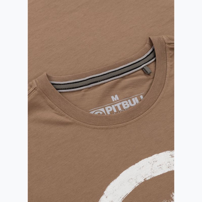 Tricou pentru bărbați Pitbull Logo Palms brown savana 6