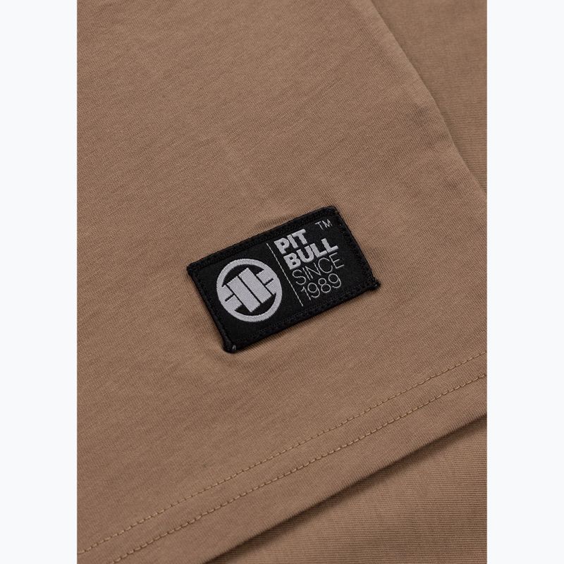 Tricou pentru bărbați Pitbull Logo Palms brown savana 9