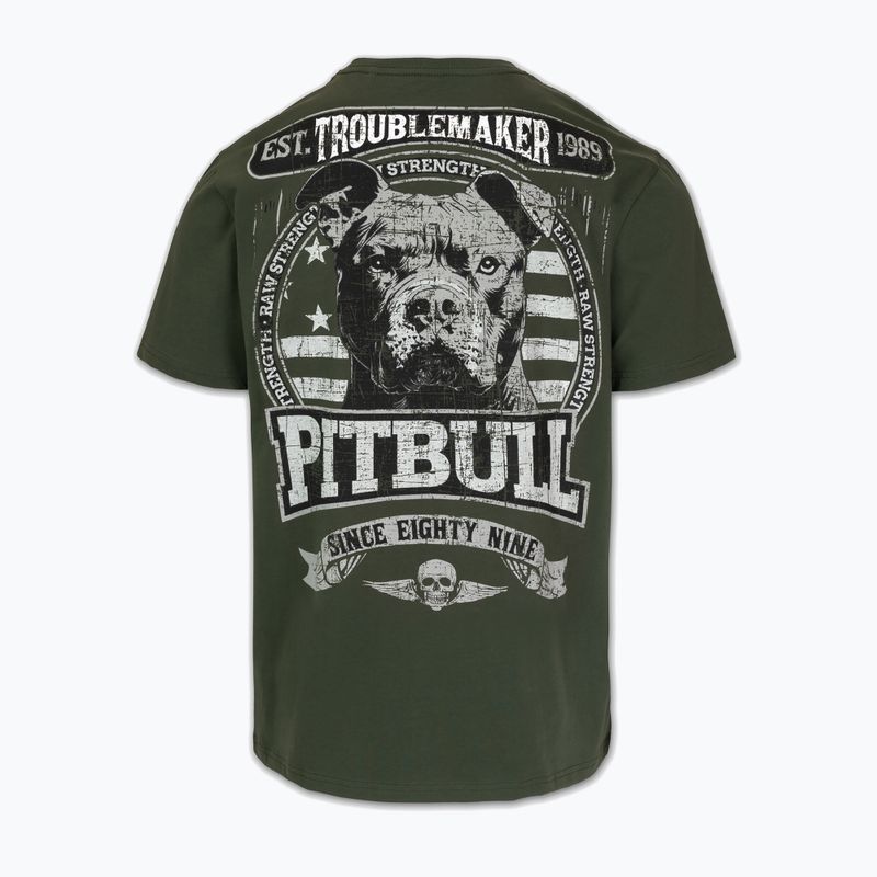 Tricou pentru bărbați Pitbull Troublemarker old green 2