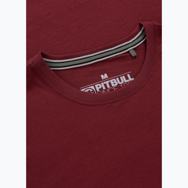 Tricou pentru bărbați Pitbull Shot For Shot burgundy 3