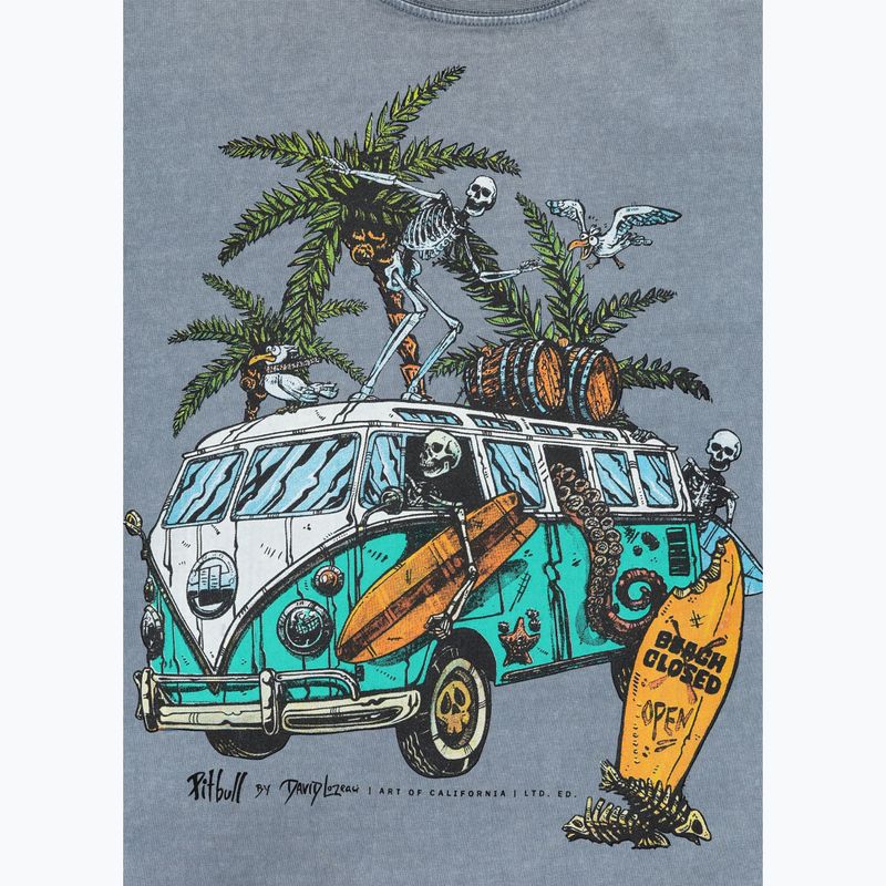 Tricou pentru bărbați Pitbull Open Beach washed blue 8