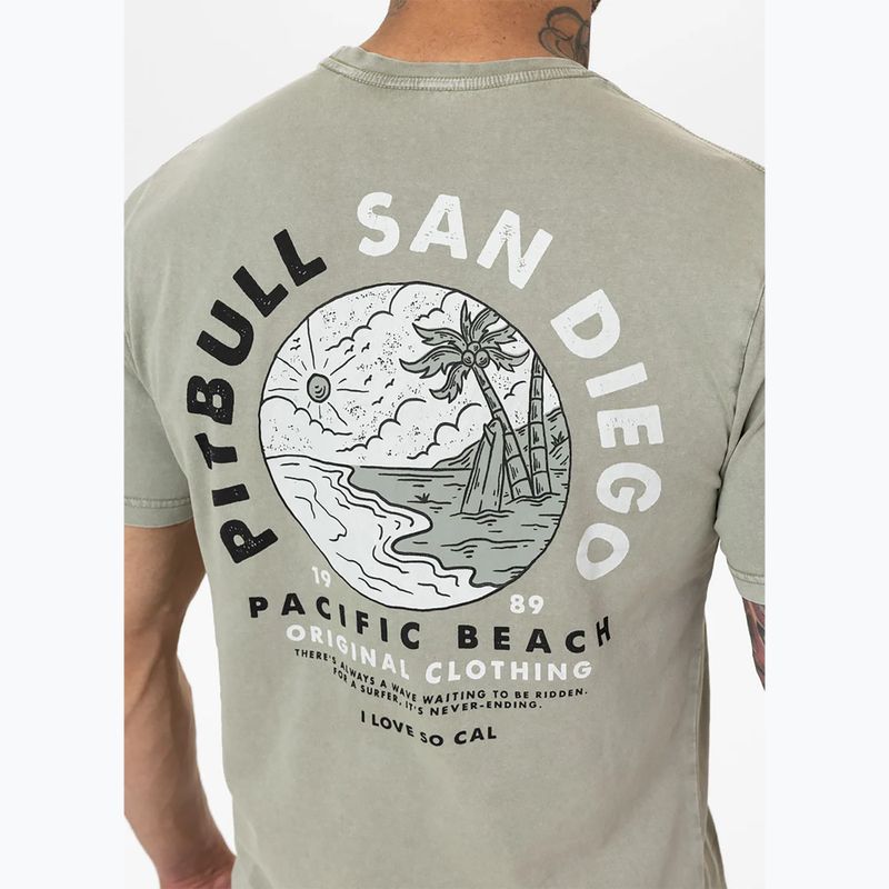 Tricou pentru bărbați Pitbull Planet Surf dusty salvia 3