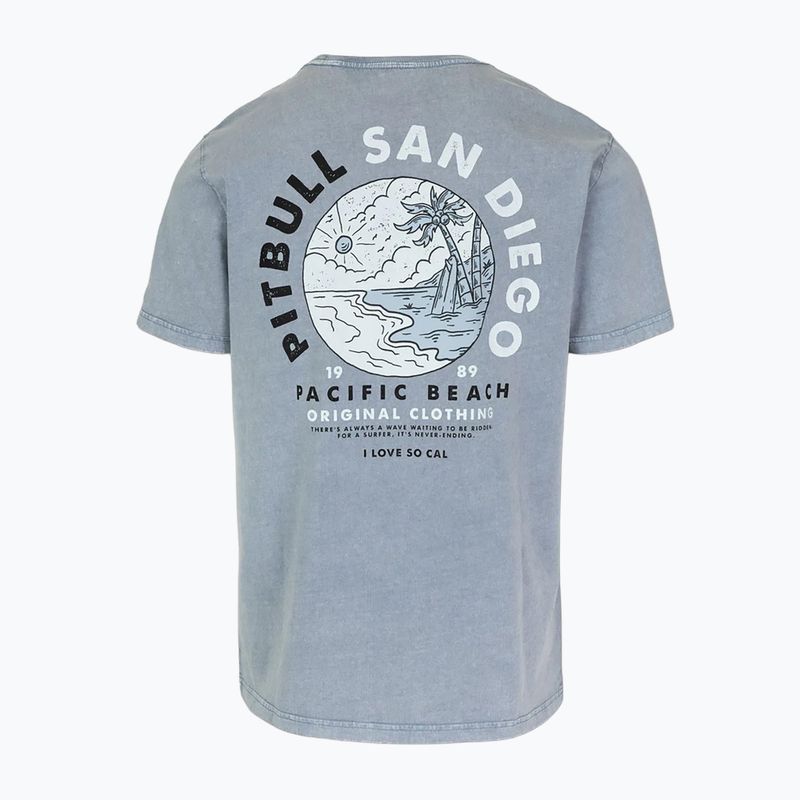 Tricou pentru bărbați Pitbull Planet Surf washed blue 6