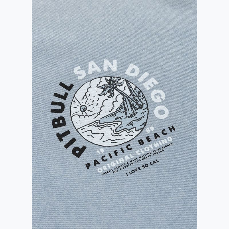 Tricou pentru bărbați Pitbull Planet Surf washed blue 8