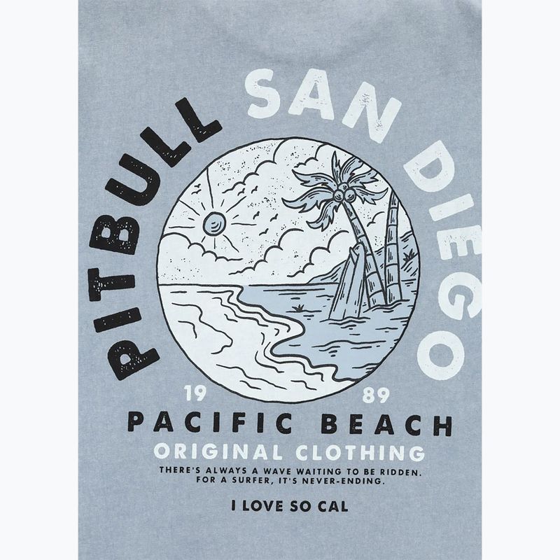 Tricou pentru bărbați Pitbull Planet Surf washed blue 9