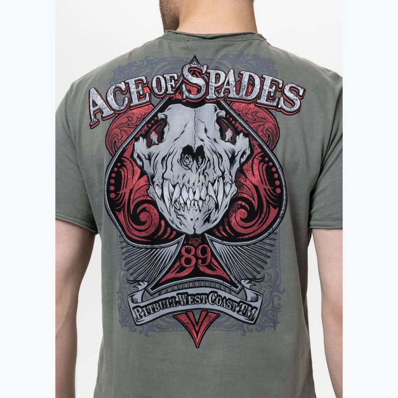 Tricou pentru bărbați Pitbull Ace Of Spades muted green 3