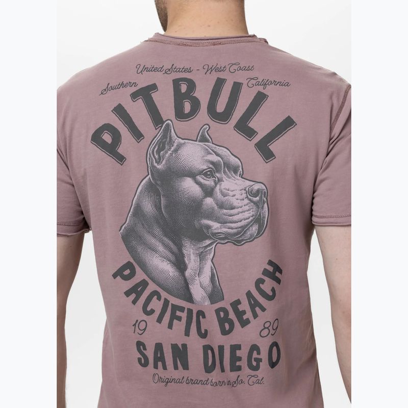 Tricou pentru bărbați Pitbull Pacyfic dusty burgundy 3