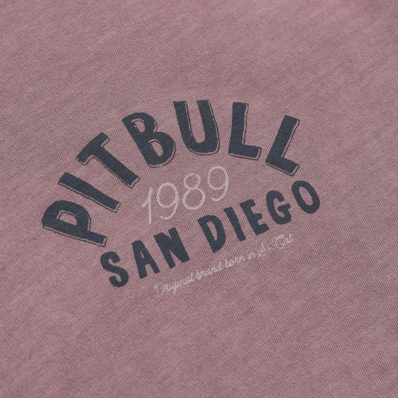 Tricou pentru bărbați Pitbull Pacyfic dusty burgundy 4