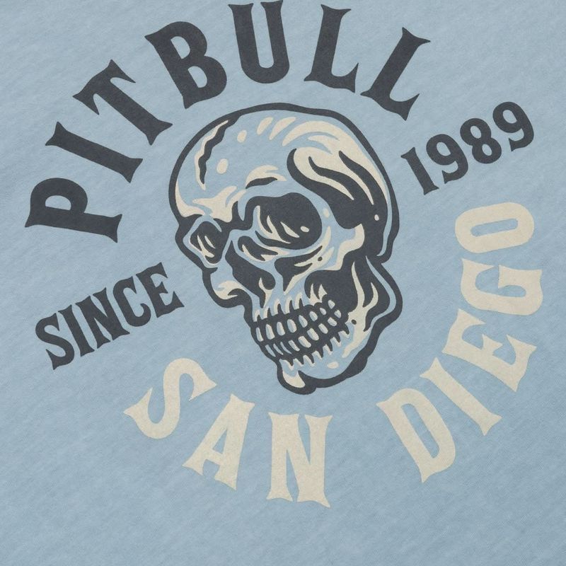 Tricou pentru bărbați Pitbull Shkull Logo blue 4