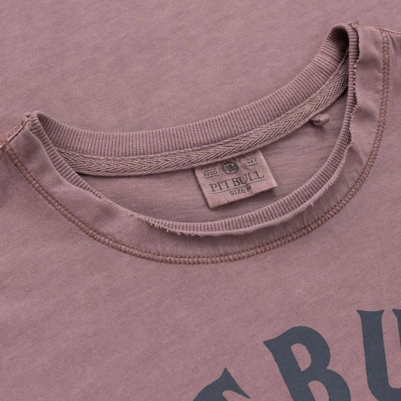 Tricou pentru bărbați Pitbull Shkull Logo dusty burgundy 2