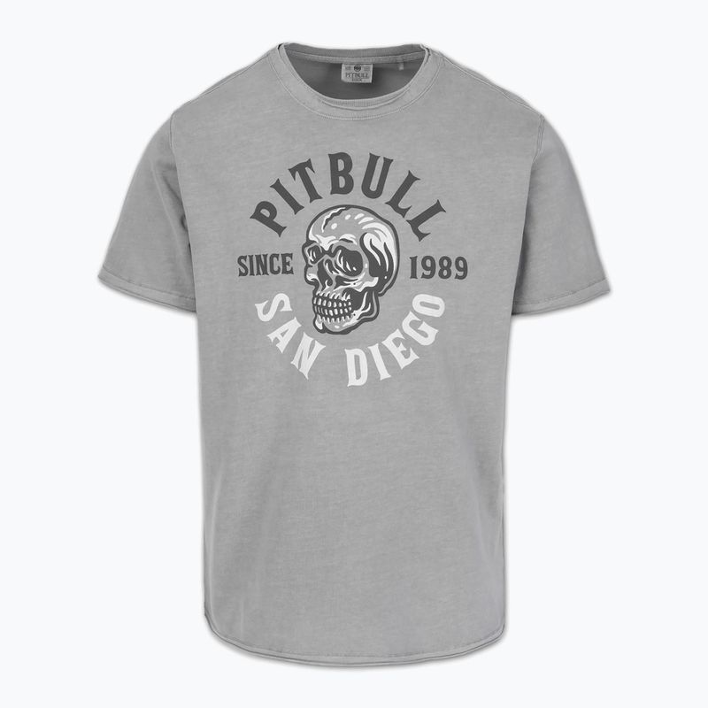 Tricou pentru bărbați Pitbull Shkull Logo grey
