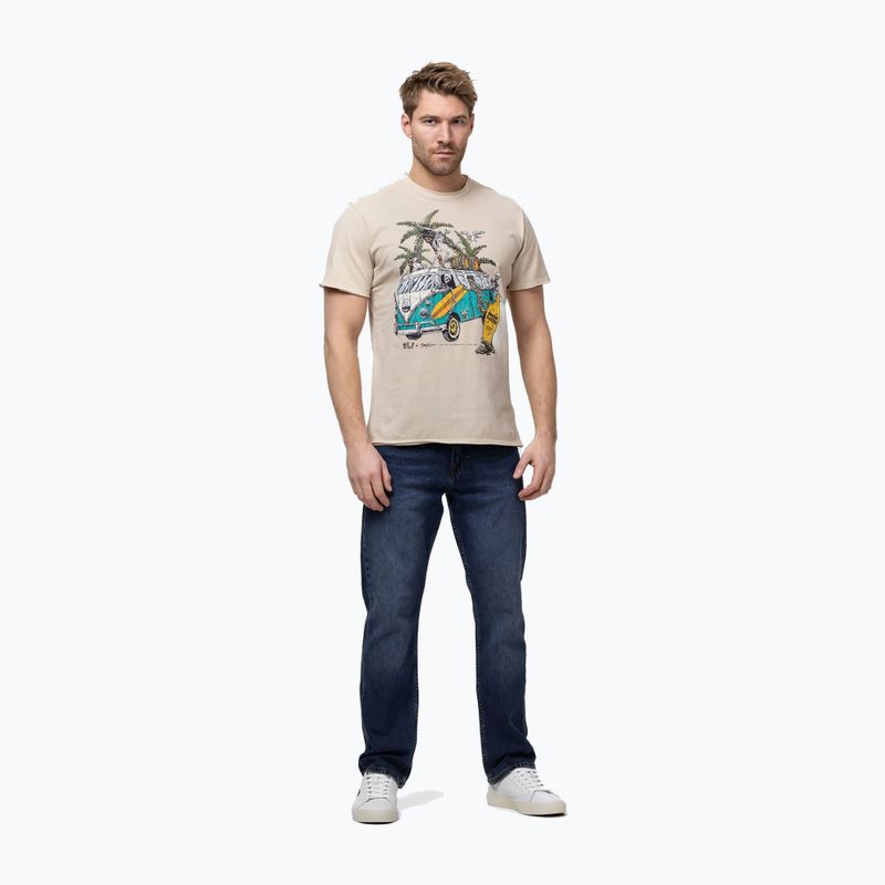 Tricou pentru bărbați Pitbull Open Beach ultra light sand 2