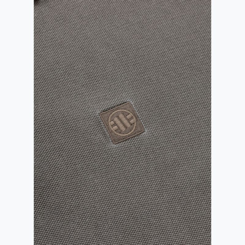 Tricou polo pentru bărbați Pitbull Washed Polo dark brown 4