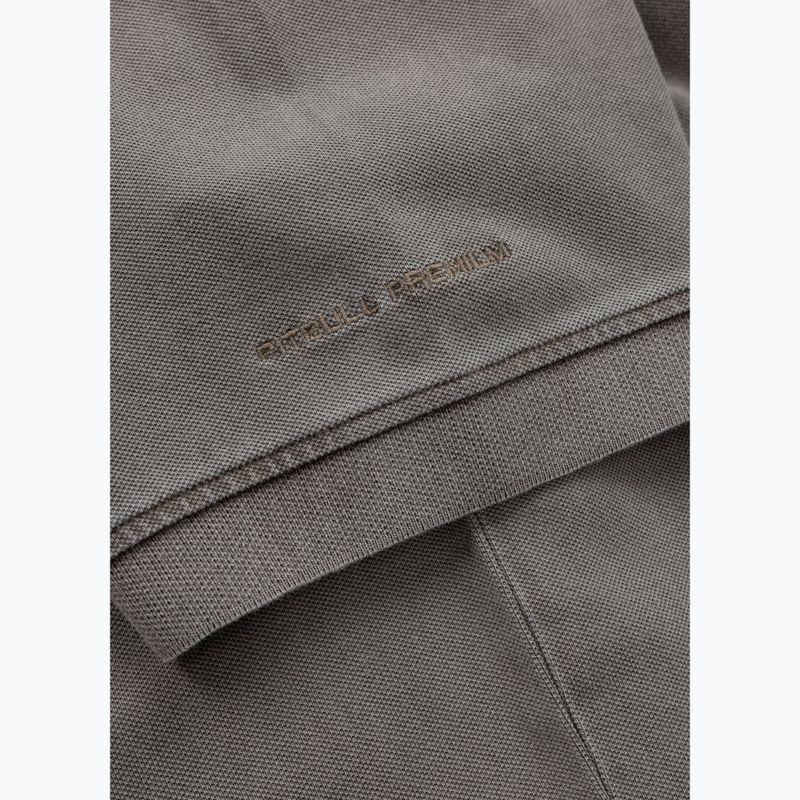 Tricou polo pentru bărbați Pitbull Washed Polo dark brown 6