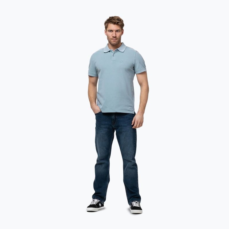 Tricou polo pentru bărbați Pitbull Washed Polo washed blue 2
