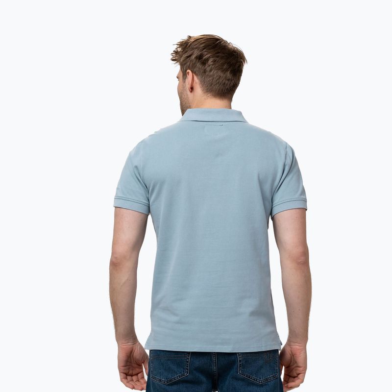 Tricou polo pentru bărbați Pitbull Washed Polo washed blue 3